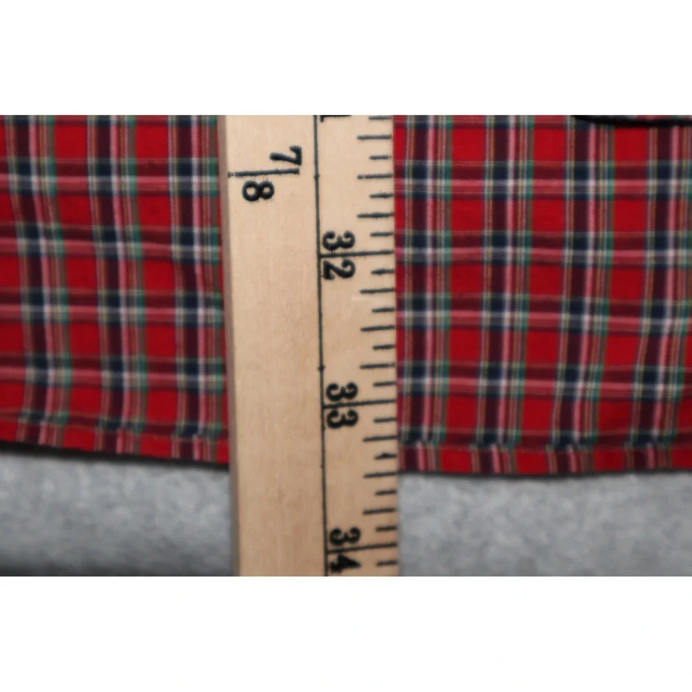 Polo Ralph Lauren Button Down Shirt Mens Large Red Plaid Blake Cotton